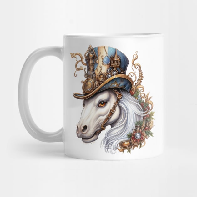 Steampunk Christmas Horse by Chromatic Fusion Studio